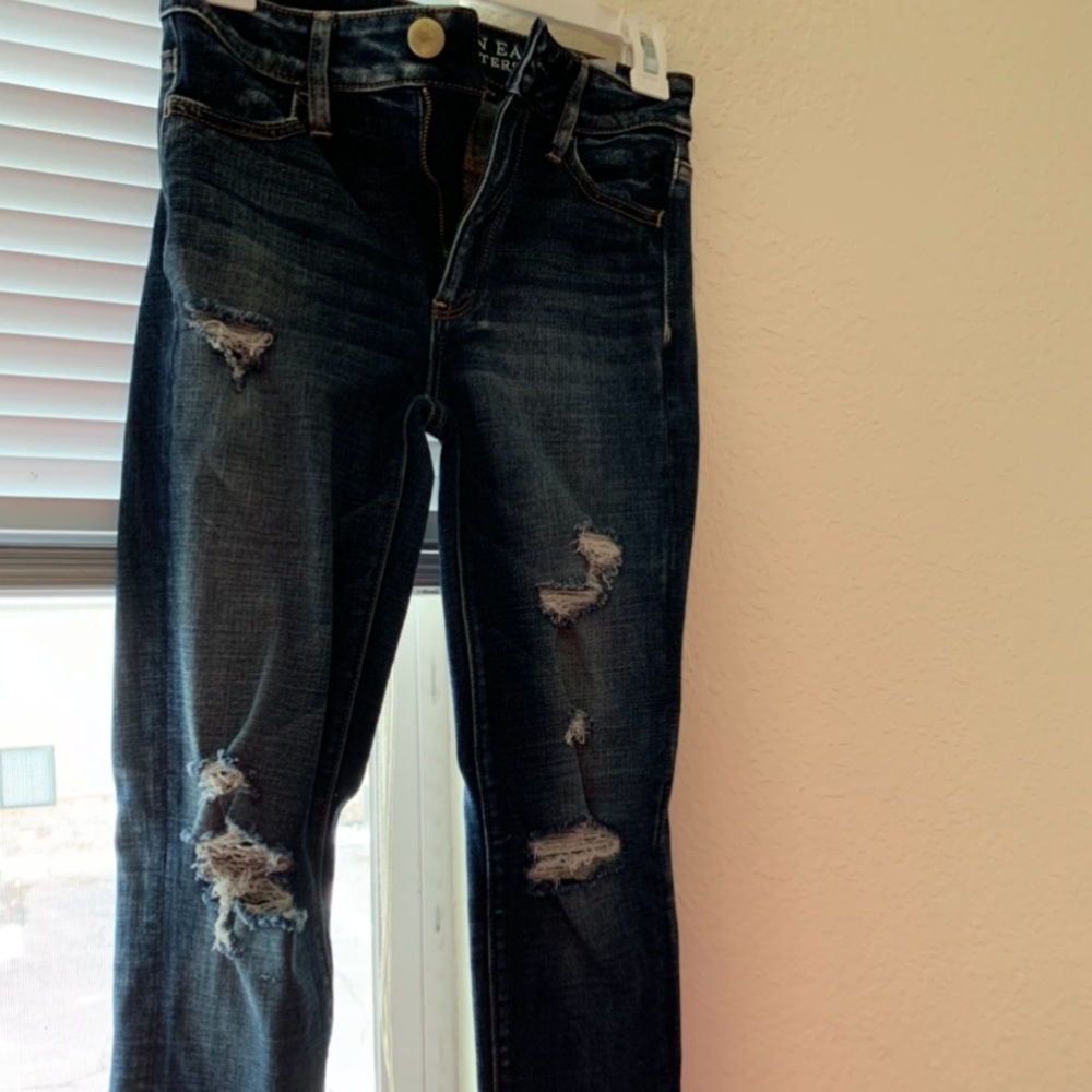 Ae dark wash jeans
